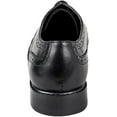 thumbnail image 4 of Urban Fox Men's Ethan Oxford Dress Shoes For Men | Formal | Lace-Up | Classic Design | Wingtip | Mens Dress Shoes Black/Black 7, 4 of 7