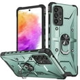 thumbnail image 1 of Nalacover Heavy Duty Case for Samsung Galaxy A13 5G, Hybrid Rugged PC + Soft TPU Military Grade Shockproof Cover with Rotated Ring Holder Kickstand Magnetic Car Mount Non-Slip Case,Darkgreen, 1 of 8