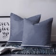 thumbnail image 2 of 26x26 Pillow Covers Set of 2, Farmhouse Navy Blue White Striped Throw Pillow Covers Decorative Couch Cushion Case, Modern Stripes Microfiber Square Pillowcases for Bedroom Car Living Room, 2 of 7
