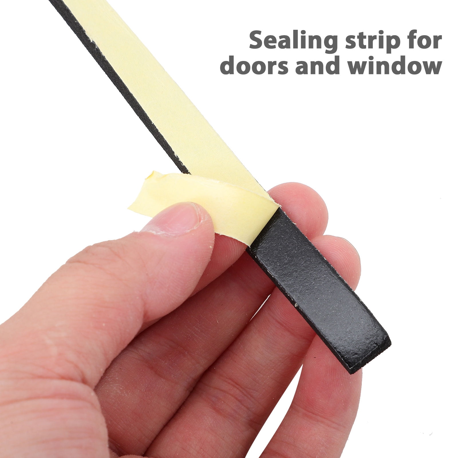 Black EVA Door Sealant Tape for Home Use Efficient Noise Reduction and Weather Stripping 10 Rolls