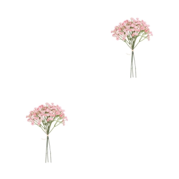 Injueey 135 cabezas de flores artificiales para bebés, ramo de flores falsas, de cena, manualidades, decoración de boda, rosa Rosa 2Conjunto