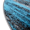 thumbnail image 5 of Flash Furniture Rylan 84" Round Fabric Area Rug in Blue/Gray, 5 of 9