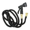 thumbnail image 1 of Garden Hose, 3X Automatic Expandable 24.6ft Water Hose Leakproof Flexible Lightweight Water Pipe with High Pressure Spray Nozzle and Storage Rack for Car, Yard, Outdoors, Rv, 1 of 7