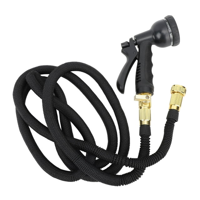 Garden Hose, 3X Automatic Expandable 24.6ft Water Hose Leakproof Flexible Lightweight Water Pipe with High Pressure Spray Nozzle and Storage Rack for Car, Yard, Outdoors, Rv