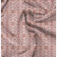 thumbnail image 1 of Soimoi Orange Viscose Chiffon Fabric Leopard Animal Skin Decor Fabric Printed Yard 42 Inch Wide, 1 of 6