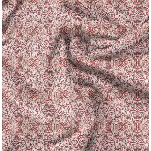 Soimoi Orange Viscose Chiffon Fabric Leopard Animal Skin Decor Fabric Printed Yard 42 Inch Wide