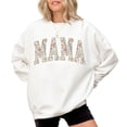 thumbnail image 4 of Floral MAMA Sweatshirt – Vintage Navy Mom Crewneck, Cozy Aesthetic Gift for Mother’s Day, All Season Mom Pullover, 4 of 7