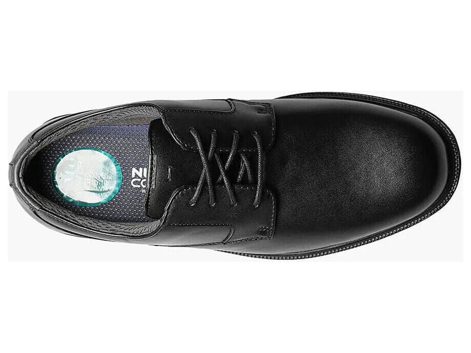 Nunn Bush Marvin Street Plain Toe Oxford Shoes Kore Leather Black 84715-001 - image 5 of 7