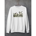 thumbnail image 3 of Duck Family Sweatshirt Men -Alexander Wilson Designs, Male Large, 3 of 4