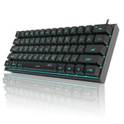MageGee Mini Gaming Keyboard, 60% Percent Keyboard, 61 Keys Mechanical Feel, Compact Rgb Backlit