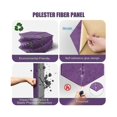 thumbnail image 2 of Panel acústico autoadhesivo 12 piezas yuxing hexagonal morado aislamiento acústico, 2 of 5