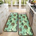 thumbnail image 4 of Kitchen Rugs Sets Of 2,Colorful Dinosaurs Scientific Name Pattern Anti Fatigue Kitchen Mat Rugs Non Slip Washable,Decorative Kitchen Floor Mats for Kitchen,Sink,Laundry,17"x47"+17"x47", 4 of 5