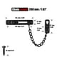 thumbnail image 2 of Jqk Cerradura De Cadena De Puerta Protector De Puerta De Acero Inoxidable Negro Con Resorte Cerradura De Prensa Antirrobo Negro Mate Hdc100-Pb, 2 of 5