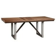 thumbnail image 2 of Country Cottage Dining Set - 7 Piece Table & Chair Set, Walnut Finish, Rustic Wood Dining Room Furniture, 2 of 6