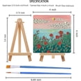 thumbnail image 2 of 14pcs Mini Canvas And Easel Brush Set, Canvas Inch, -stretched Canvas, Mini Painting Kit, Kids Pain, 2 of 5
