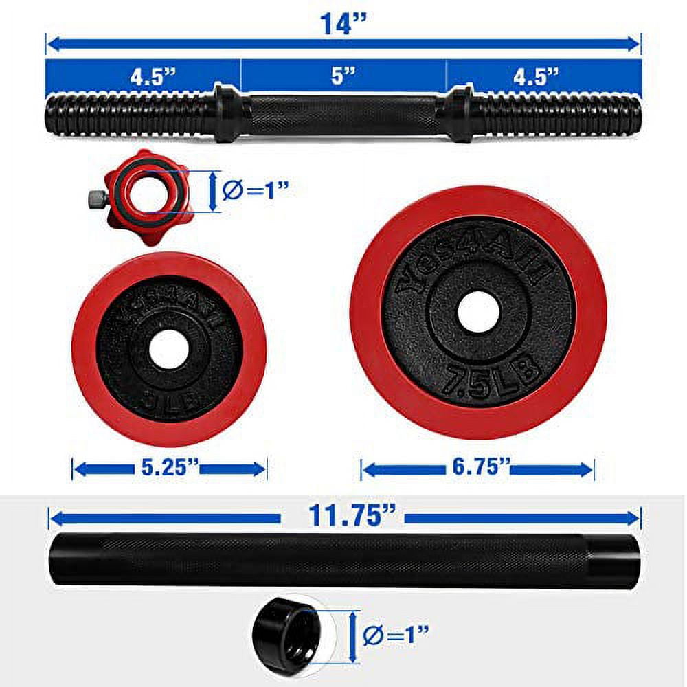 Yes4all adjustable dumbbells 190 lb dumbbell weights with dumbbell connector sale