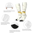 thumbnail image 6 of Daiia Sports Socks Golf Icons And Golfer Printed Novelty Crew Socks for Men Women Knee High Socks Cotton Socks Soft & Breathable Support Unisex Socks, 6 of 9