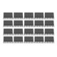 thumbnail image 3 of 20 disipadores de calor de aluminio negro para componentes electrónicos, chips de PC, fuentes de alimentación IC, equipos eléctricos, sin adhesivo., 3 of 14