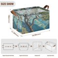 thumbnail image 7 of Yayeee Foldable Storage Basket for Shelves with Handles Set of 2 Waterproof Cloth Bins, Yellow Tree, 7 of 7