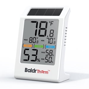 BaldrTherm Digital Thermometer and Hygrometer - 3.2 Display (1-Pack)