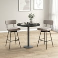 thumbnail image 2 of Gymax Bar Stools Set of 2 Modern Upholstered 360ºSwivel Bar Chairs 29'' Bar Height Barstools Beige, 2 of 8