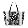 thumbnail image 2 of Easygdp Optical Zebra Illusion Bolsa de Viaje de Playa de Gran Capacidad, Bolsa Tote Perfecta para la Playa, Escapadas de Fin de Semana y Viajes, 2 of 7