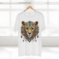 thumbnail image 4 of Cheetah Graphic Unisex 100 Cotton Tee With Unique Animal Golden Medallion Art Design 46, 4 of 18