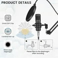 thumbnail image 2 of Podcast Equipment Bundle, Recording Studio Package with Podcast Microphone and Voice Changer, Live Sound Card - Audio Interface for Laptop Computer Vlog Living Broadcast Live Streaming YouTube TikTok, 2 of 8