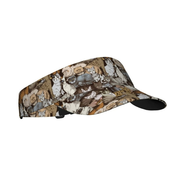 Balery Cut Cats Gorra deportiva con visera ajustable para mujer y hombre (talla única)