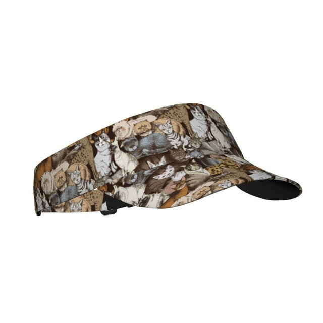 Balery Cut Cats Gorra deportiva con visera ajustable para mujer y hombre (talla única)
