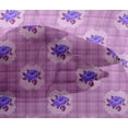 thumbnail image 4 of oneOone Viscose Chiffon Fabric Check|Leaves & Rose Floral Decor Fabric Printed BTY 42 Inches Wide, 4 of 4