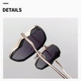 thumbnail image 4 of Gafas de sol poligonales MFZFUKR polarizadas de verano TR acero inoxidable cobre blanco nailon, 4 of 6