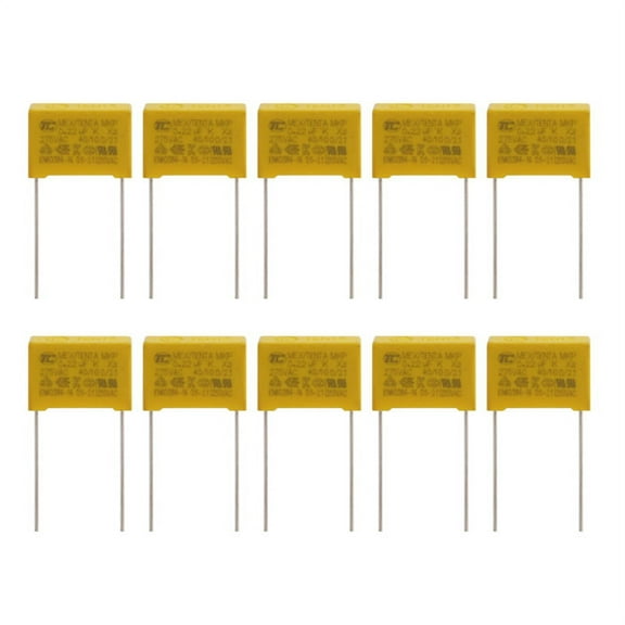 10 Pcs AC 275V 0.22uF Polypropylene Film Safety Capacitors MPX