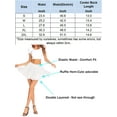 thumbnail image 6 of Avidlove Flowy Mini Skirt for Women White Ruffle Skater Skirts Casual High Waist Flared Short Lingerie Skirt, 6 of 7