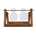 thumbnail image 1 of Florero Transparente De Planta Hidropónica Creativo Vintage, Jarrón Con Marco De Madera Para Decoración, Mesa De Cristal, Planta, Bonsái, Decoración Methold HA025402-01, 1 of 6