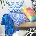 thumbnail image 6 of Rochelle Porter Cote Decorative Square Pillow, Throw, Blue, White, Cotton, Polyfill, 20"x20", 1 Count, 6 of 9