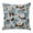 Blue, White, Brown, variant on Throw Pillow Covers, Farmhouse Floral 24x24 Pillow Covers for Couch/Sofa/Bed, White Blue Brown Flowers Pastoral Pants Decorative Square Linen Cushion Pillowcase for Home Decor