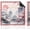 Cherry Blossom Sunset, variant on Chinoiserie Mahjong Mat for Table, Traditional Asian Chinese Pavilion 31.5" x 31.5" Non-Slip & Noise Reduction Mahjong Mat for Poker Dominoes Cards & Board Games