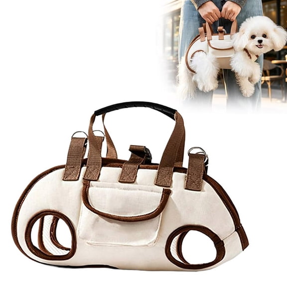 Pet Carrier Bag with Leg Holes for Dogs Cats, Portable Travel Tote with Storage Pocket, Breathable Puppy Sling for Outdoor Walking