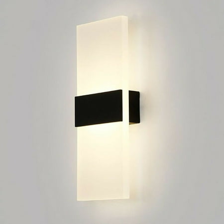 

2Pack White 6W Modern Sconce LED Wall Light Up Down Lamp Indoor Outdoor Lighting