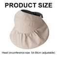 thumbnail image 2 of Sombrero de 54-58cm con circunferencia ajustable, sombrero de copa vacío de verano, sombrero plegable para mujer, sombrero bonito de ala grande con protección solar MFZFUKR BST3056725-1, 2 of 5