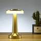 thumbnail image 2 of Lámpara de mesa LED NikouMX Lámpara de escritorio recargable USB Oro, 2 of 8