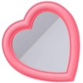 thumbnail image 2 of Espejo de maquillaje de corazón Espejo en forma de corazón Espejo cosmético de mesa Espejo de pared Espejo de vanidad kaili Sencillez, 2 of 4
