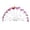 Hot Pink, variant on Outdoor Garden Art Flower Stakes 12Pcs Pot Planter Bed Yard Home, 2.36~4.72 inch, Red