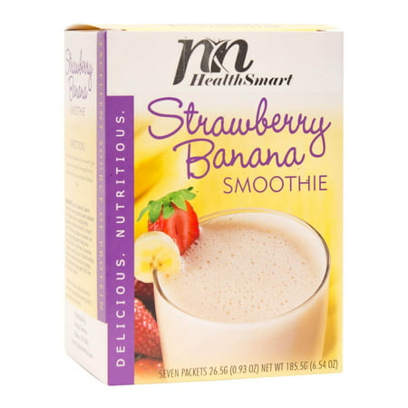 HealthSmart - High Protein Diet Fruit Smoothie - Strawberry Banana - 15g Protein - Low Calorie - Low Carb - Gluten Free -