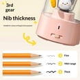 thumbnail image 3 of Colored Pencil Sharpener for Kids Gift, Rechargeable Electric Pencil Sharpener, Auto Stop, Classroom/Office/Home (Pink), 3 of 5