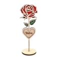 thumbnail image 1 of Mother's Day Roses Lasers Cut Art Wood Flower Heart Love Gift. C4P4 Mama, 1 of 8