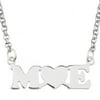 Women's Personalized Planet Couple's Initial Heart Sterling Silver Necklace