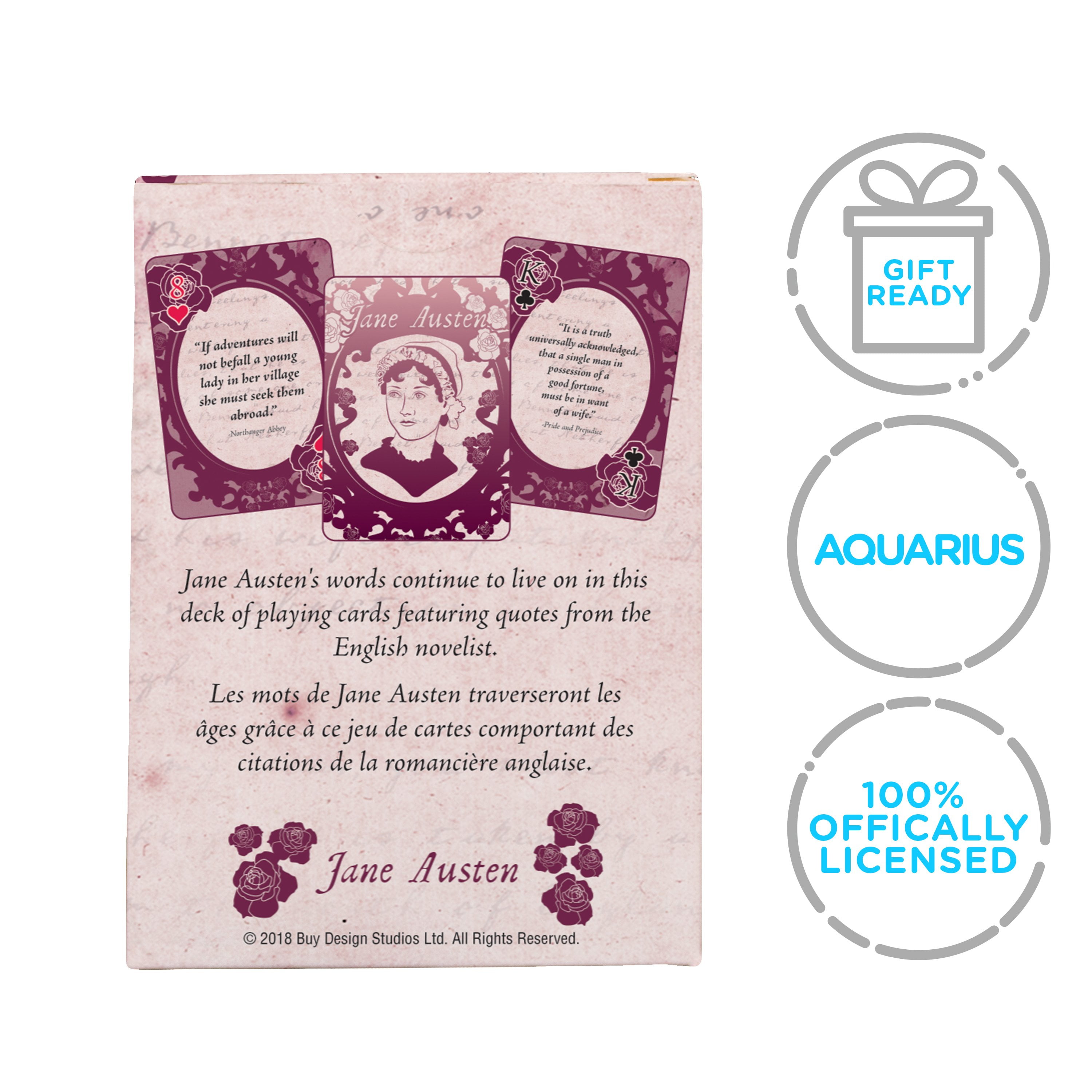 PLAYING CARD DECK 52 CARDS NEW QUOTES JANE AUSTEN 52581 PLAYING CARD DECK 52 CARDS NEW QUOTES JANE AUSTEN 52581