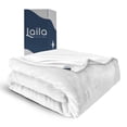 thumbnail image 1 of Cobija Queen, Frazada Ultra Suave, 100% Microfibra de Poliéster, Premium (Blanco) Laila Comfort., 1 of 9
